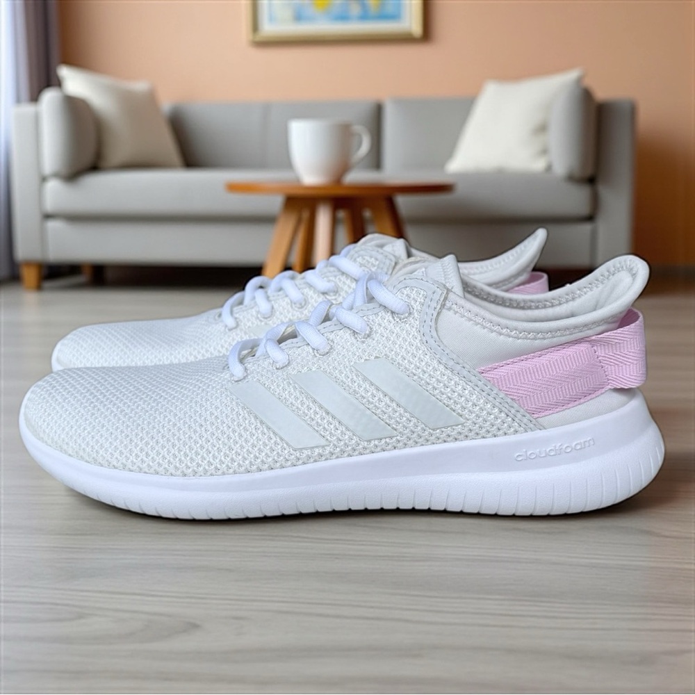 Adidas Women’s Cloudfoam Pure 2.0 Sneakers – White/Pink - Size 9